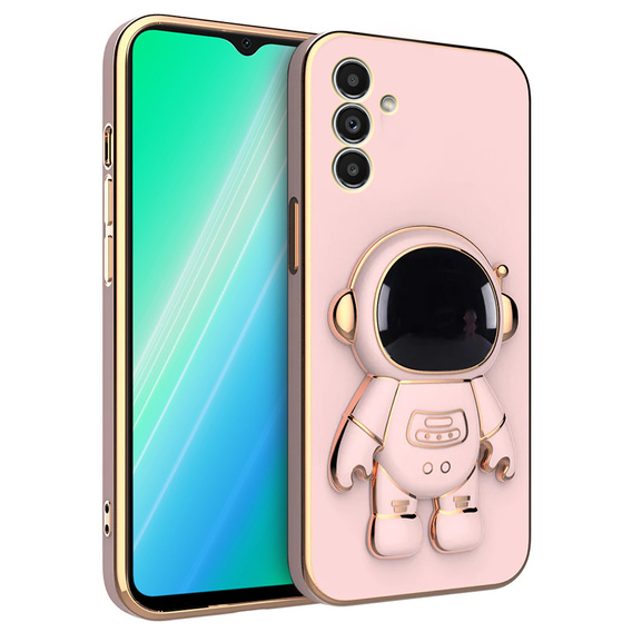 Pouzdro pro Samsung Galaxy M34, Astronaut, růžové