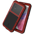 Pouzdro Love Mei pro Samsung Galaxy A53 5G, armored with glass, červené
