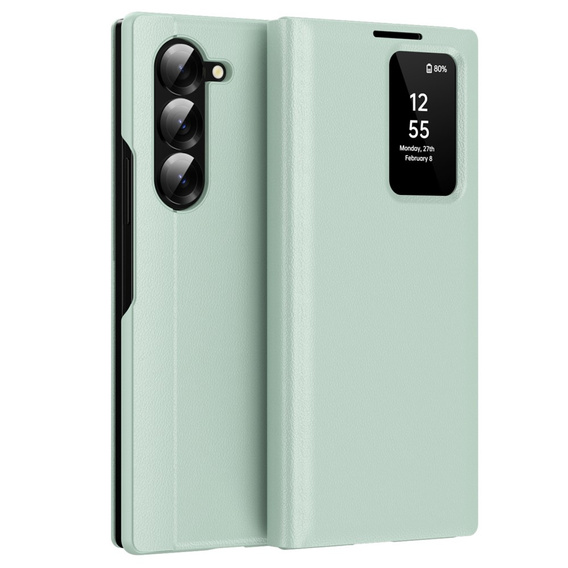 Flipové pouzdro pro Samsung Z Fold6 5G, Smart View Wallet, zelené
