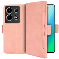 Klopové pouzdro pro Infinix Note 30 VIP, Card Slot, růžové