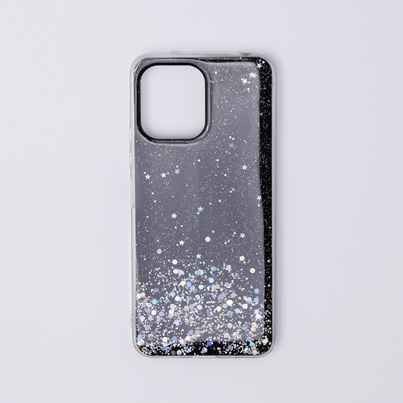 Pouzdro pro Xiaomi Redmi 12, Glittery, černé