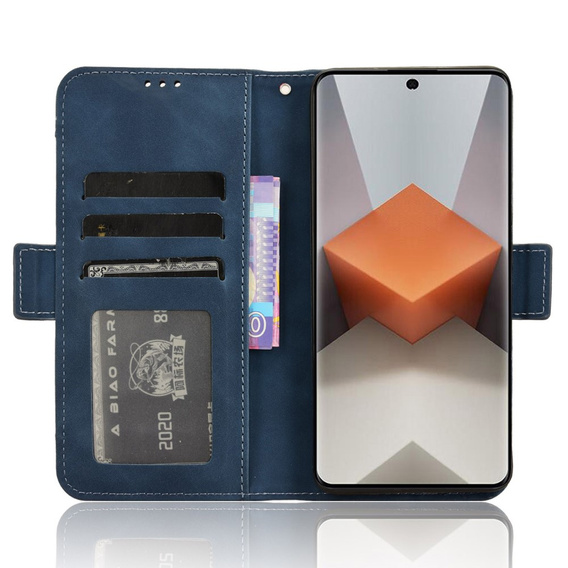 Klopové pouzdro pro Xiaomi Redmi Note 13 Pro+, Card Slot, modré