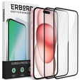 2x keramické hybridní sklo ERBORD pro iPhone 15 Plus