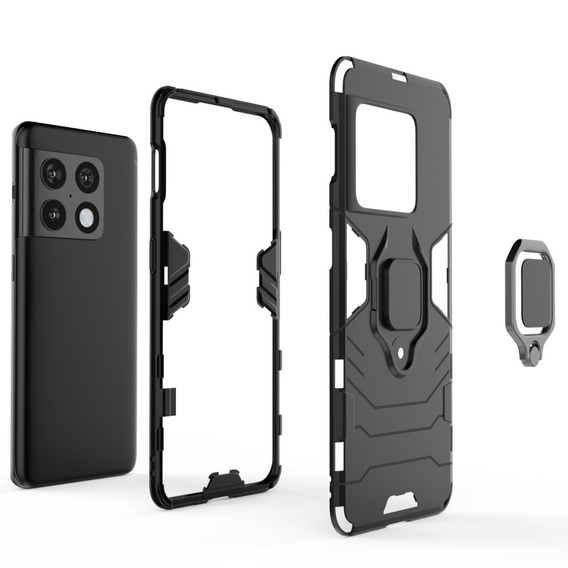 Pouzdro pro OnePlus 10 Pro 5G, Kickstand Ring, černé