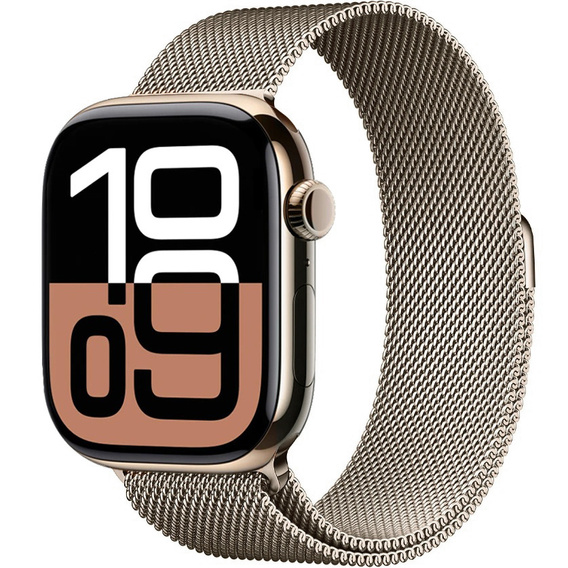 Bransoleta Milanese do Apple Watch 1/2/3/4/5/6/7/8/SE (38/40/41 MM) - Champagne Gold
