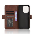 Klopové pouzdro pro Xiaomi Redmi 13, Card Slot, hnědé