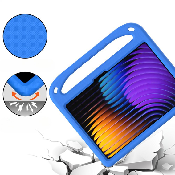 Dětské pouzdro pro Xiaomi Pad 7 / Xiaomi Pad 7 Pro, s rukojetí, modré