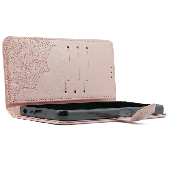 Klopové pouzdro pro Xiaomi Poco X6 5G, Mandala, růžové rose gold