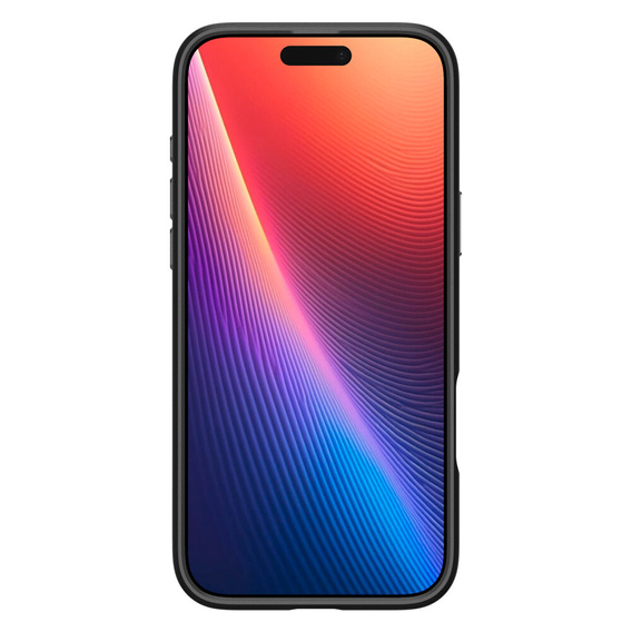 Pouzdro Spigen pro iPhone 16 Pro, Enzo Aramid MagSafe, karbonově černá / stříbrná + 9H tvrzené sklo