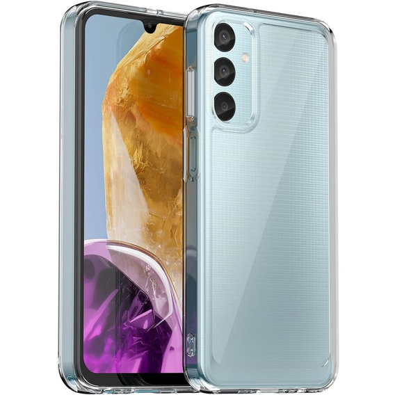 Pouzdro pro Samsung Galaxy M15 5G, Fusion Hybrid, transparentní / černé