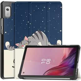 Pouzdro pro Lenovo Tab M9, Smartcase, sleeping cat