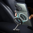 Pouzdro pro Realme GT 6 / 6T, s magnetickou fólií, transparentní / černé