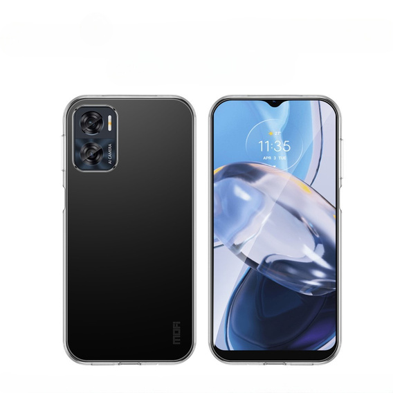 Pouzdro MOFI pro Motorola Moto E22i / Moto E22, tenké, průhledné