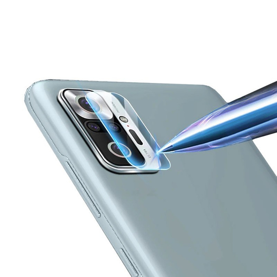 Tvrzené sklo na fotoaparát pro Xiaomi Redmi Note 10 Pro, modré
