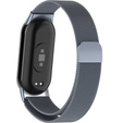 Milánský náramek s pouzdrem pro Xiaomi Smart Band 10 / 9 / 8, šedá