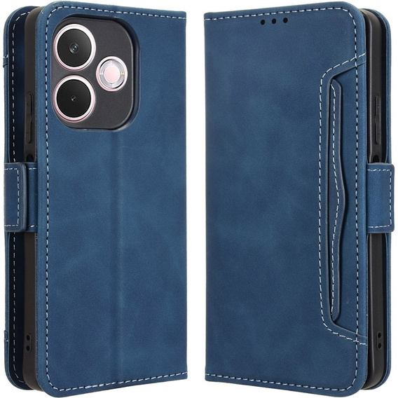 Klopové pouzdro pro Oppo A5 Pro 5G, Card Slot, námořnicky modré