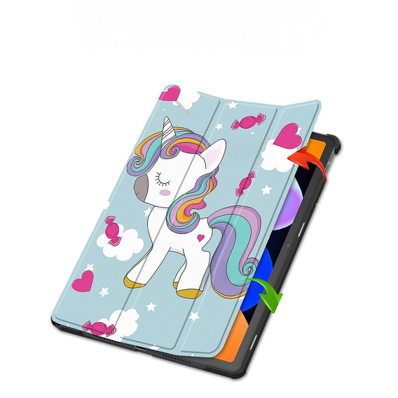 Pouzdro pro Lenovo Idea Tab 11" 2025 TB336FU TB336ZU, s funkcí stojánku, Smartcase, Unicorn