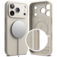 Pouzdro Ringke pro iPhone 17 Pro Max, silikonové magnetické pouzdro MagSafe, kámen