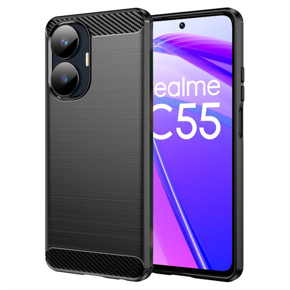 Pouzdro pro Realme C55, Carbon, černé