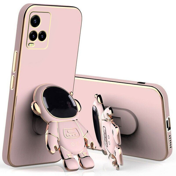 Pouzdro pro Vivo Y33s, Astronaut, růžové