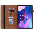 Pouzdro pro Lenovo Tab M10 10.1 Gen 3, Wallet Pen Slot, hnědé