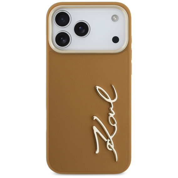 Pouzdro Karl Lagerfeld Karl Script Logo – s kovovými tlačítky pro iPhone 17 Pro Max