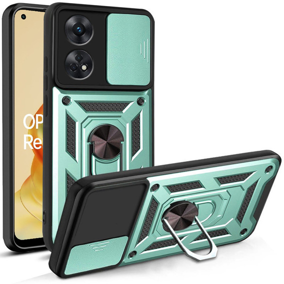Pouzdro pro Oppo Reno8 T, CamShield Slide, zelený