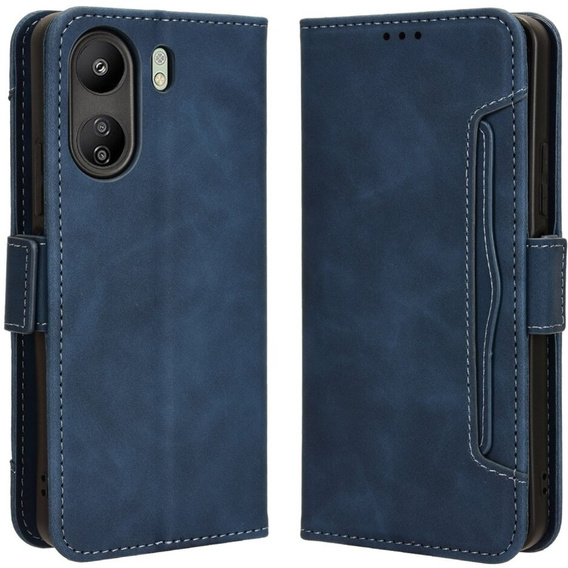 Klopové pouzdro pro Xiaomi Redmi 13C / Poco C65, Card Slot, modré