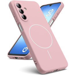 Silikonový obal pro Samsung Galaxy A17 5G, pro MagSafe, růžový