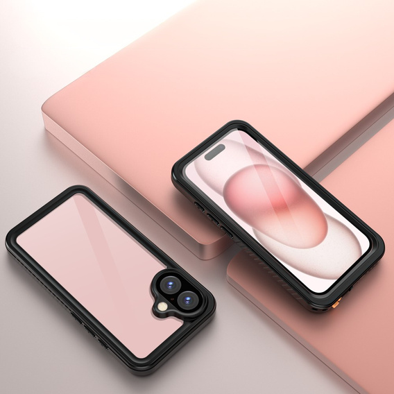 Vodotěsné pouzdro IP68 pro iPhone 16, černé