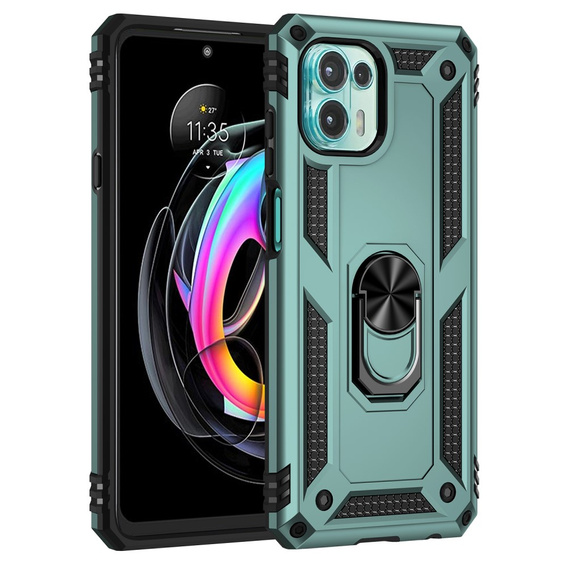 Pancéřové pouzdro pro Motorola Edge 20 Lite, Nox Case Ring, zelené