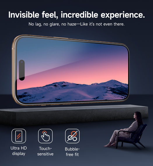 2x tvrzené sklo SURITCH pro iPhone 16 Pro Max