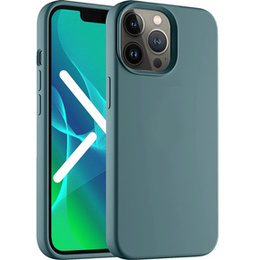 Pouzdro pro iPhone 14 Pro, Silicone Lite, zelené