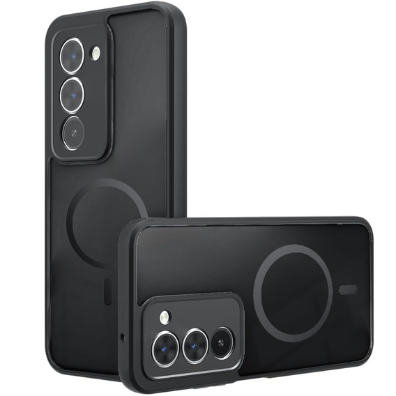 Matné pouzdro pro Xiaomi Redmi 15 5G / 4G, pro MagSafe, průsvitné černé