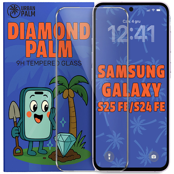 Tvrzené sklo Diamond Palm pro Samsung Galaxy S25 FE/S24 FE