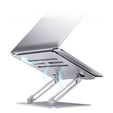 Ocelový stojan na notebook do 17", ERBORD P89, šedý