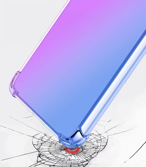 Pouzdro pro Realme 14 Pro 5G, Gradient Dropproof, Fialová / modrá