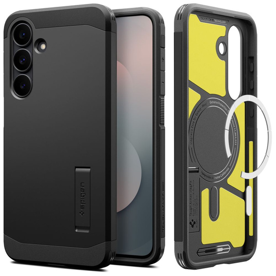 Spigen Tough Armor Mag – odolné pouzdro s kroužkem MagSafe pro Samsung Galaxy S25 FE