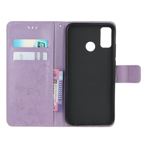 Klopové pouzdro pro Motorola Moto G10 / G30, Butterfly, modré