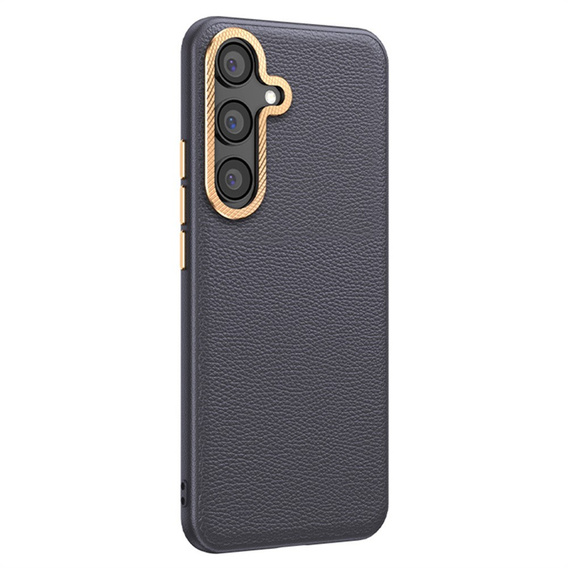 Kožené pouzdro pro Samsung Galaxy S25, leather hybrid, šedé