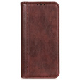 Pouzdro pro Samsung Galaxy A55 5G, Wallet Litchi Leather, hnědé