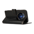 Pouzdro s klopou pro Realme 12 Pro 5G / 12 Pro+ 5G, Leather Line Wallet, černé