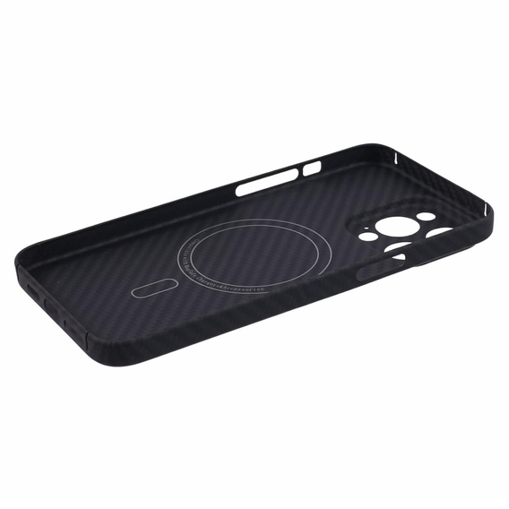 Pouzdro pro iPhone 15 Pro Max, Aramid Fiber Cover, černé