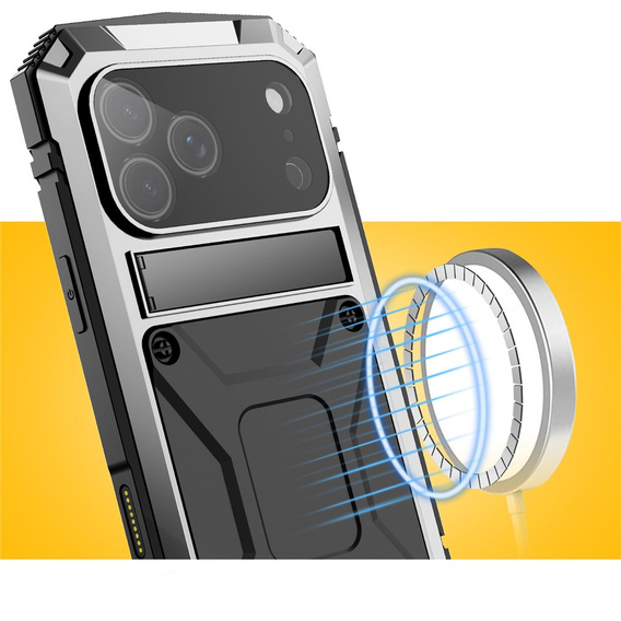 Pouzdro R-JUST s podstavcem a integrovaným sklem pro iPhone 17 Pro