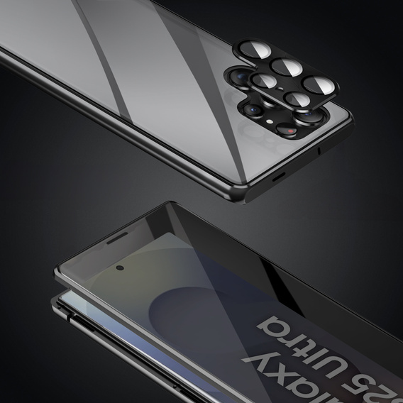 Pouzdro pro Samsung Galaxy S25 Ultra, Privacy Dual Glass, černé