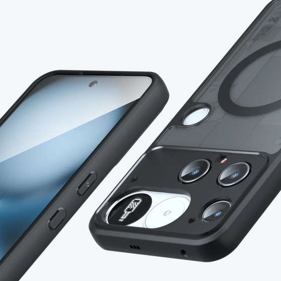 Pouzdro pro Nothing Phone 3 5G, pro MagSafe, ERBORD Matt Case, černý