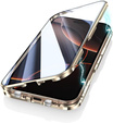 Pouzdro pro iPhone 16 Pro Max, Magnetic Dual Glass, zlaté