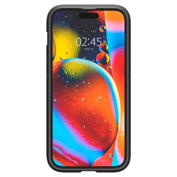 Pouzdro Spigen pro iPhone 15, Tough Armor Mag MagSafe, černé + 9H tvrzené sklo