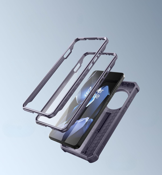 Pancéřové pouzdro pro OnePlus 13, Dexnor Full Body (Two Frames), fialové