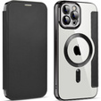 Klopové pouzdro pro iPhone 11 Pro Max, RFID Wallet MagSafe CamShield, černé